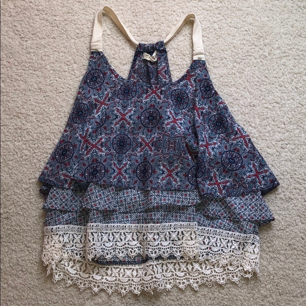 Layered Lace Tank Top